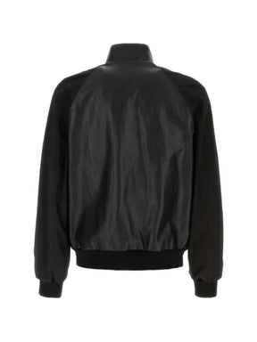 Gucci Web-stripe panelled bomber jacket