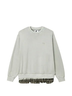 izzue layered distressed-effect sweater