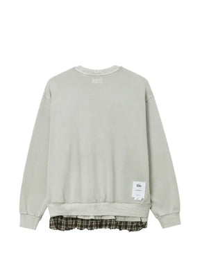 izzue layered distressed-effect sweater