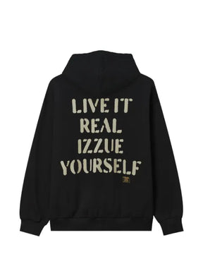 izzue logo-patch hoodie