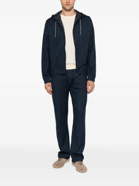 Corneliani zip-fastening hoodie