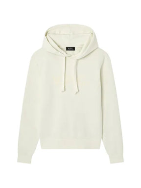 A.P.C. logo-flocked hoodie