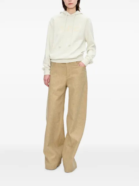 A.P.C. logo-flocked hoodie