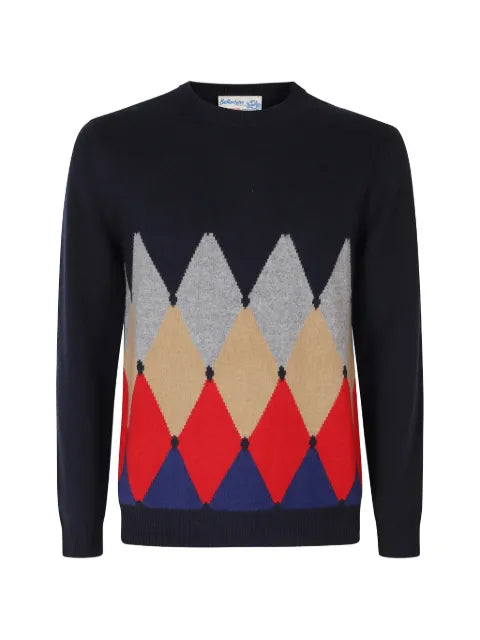 Ballantyne argyle-intarsia sweater