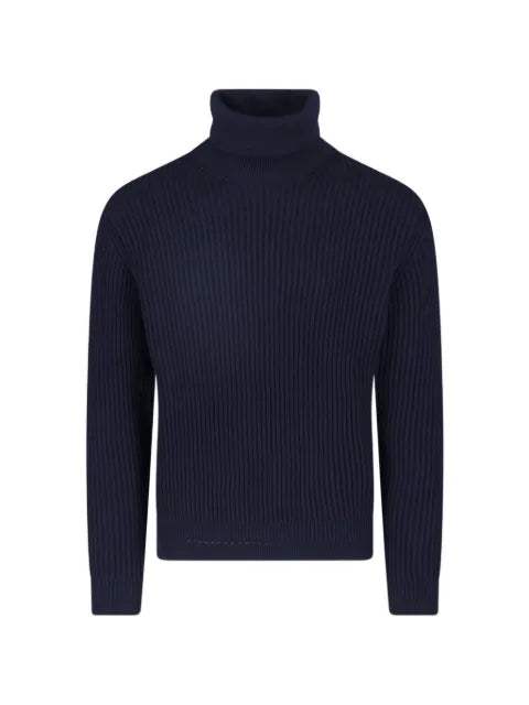 Zanone ribbed-knit roll-neck sweater