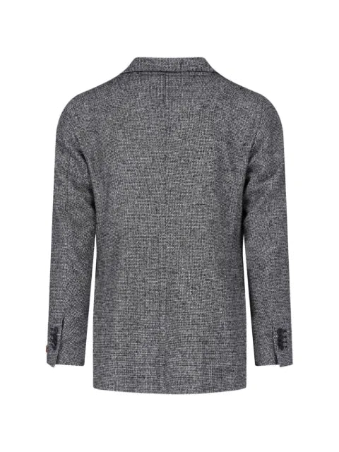 Tagliatore basket-weave single-breasted blazer
