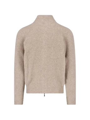 Drumohr zip-up ribbed-trim cardigan