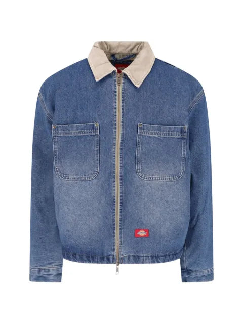 DICKIES corduroy-collar denim jacket