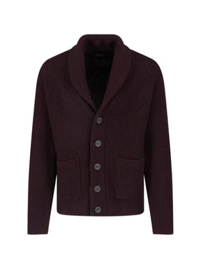 Drumohr shawl-collar ribbed-knit cardigan