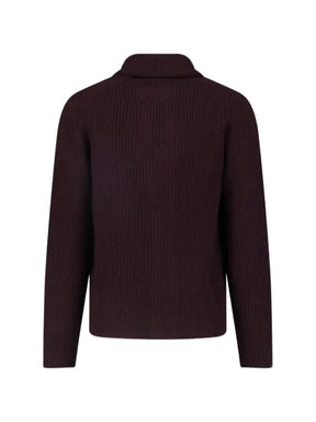 Drumohr shawl-collar ribbed-knit cardigan