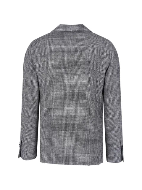 Lardini x Sugar double-breasted prince of wales check jacket
