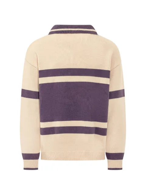 FOUND logo-patch striped sweater
