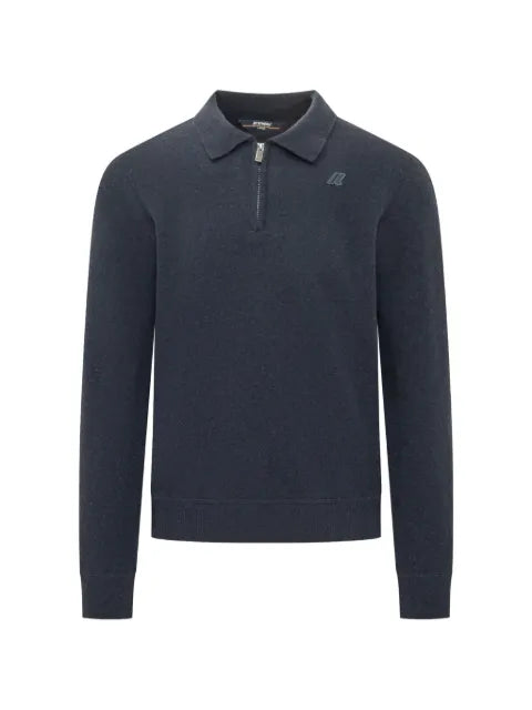 K-Way quarter-zip polo-collar sweater