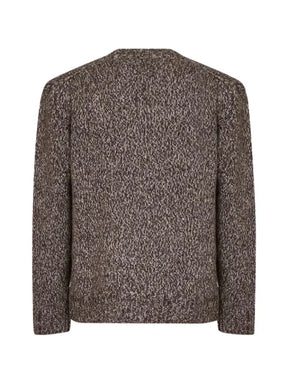 NN07 Flint marl-knit V-neck sweater