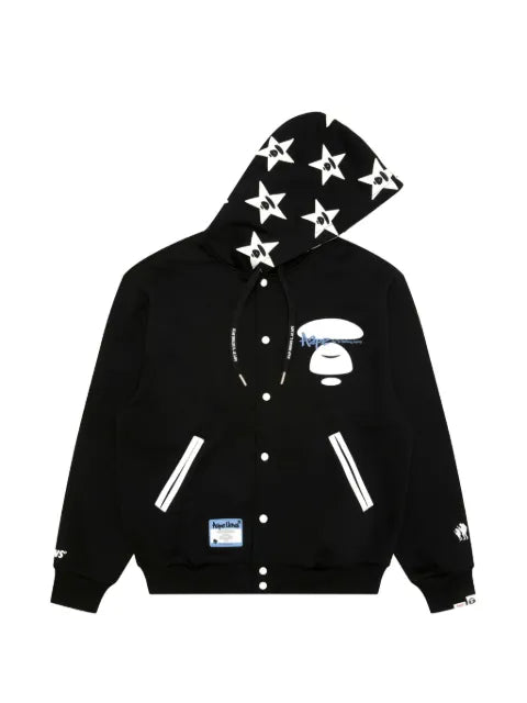 AAPE BY *A BATHING APE® logo-embroidered hoodie