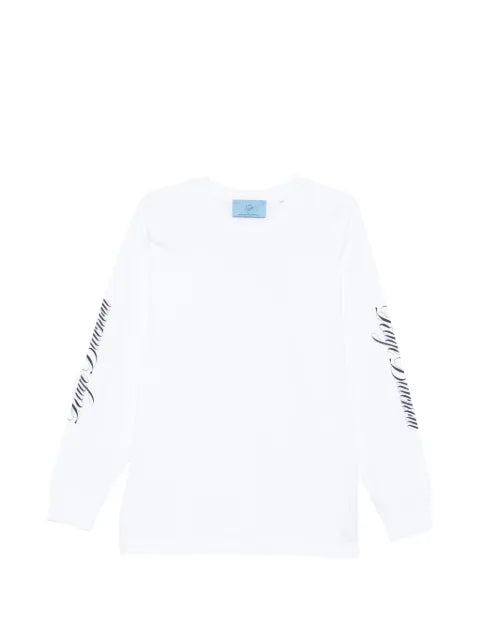 11 11 L.U.C.K. logo-print long-sleeve sweatshirt