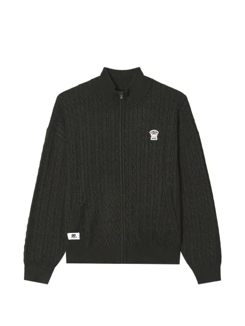 CHOCOOLATE cable-knit zip-up cardigan