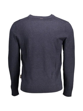 Napapijri logo-patch crew-neck sweater