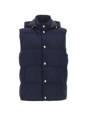 Eleventy hooded cashmere gilet