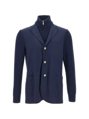 Eleventy single-breasted wool jacket
