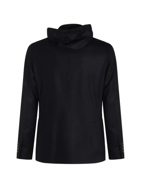 Eleventy hooded single-breasted blazer