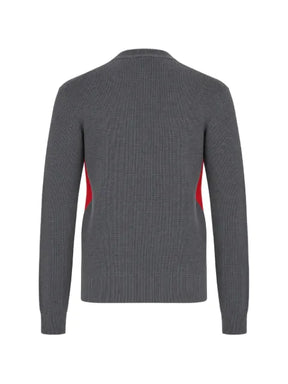 Ballantyne argyle-pattern ribbed-knit sweater