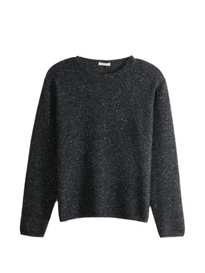 Auralee flecked-knit crew-neck sweater