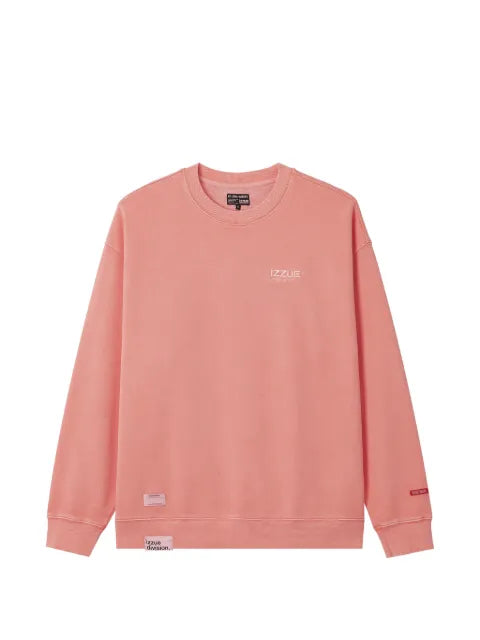izzue logo-print cotton sweatshirt