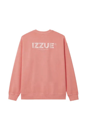 izzue logo-print cotton sweatshirt