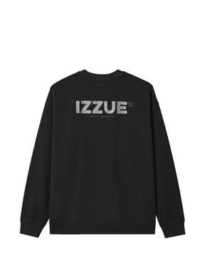 izzue logo-print drop-shoulder sweatshirt
