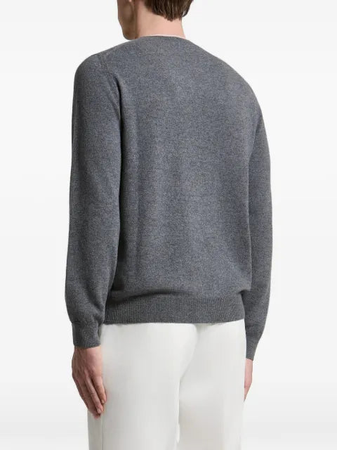 Peserico ribbed-trim sweater