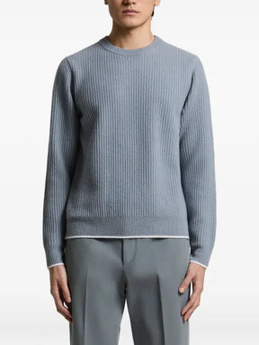 Peserico ribbed-knit crew-neck sweater