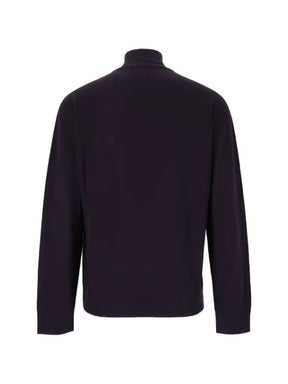 Giorgio Armani logo-embroidered high-neck sweater