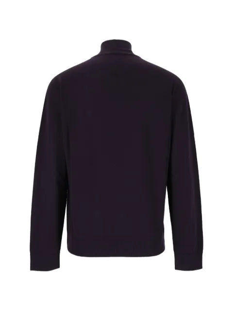 Giorgio Armani logo-embroidered high-neck sweater