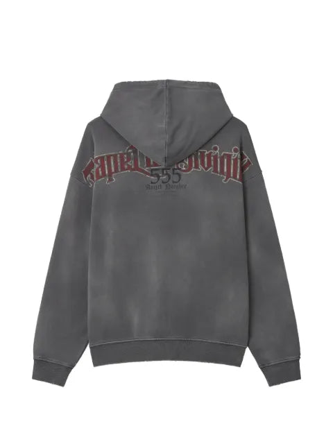 FIVE CM graphic-print distressed hoodie