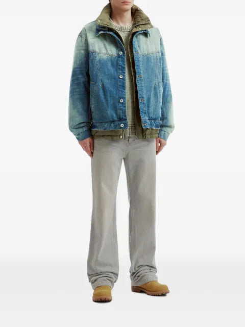 FIVE CM quilted-panel denim jacket