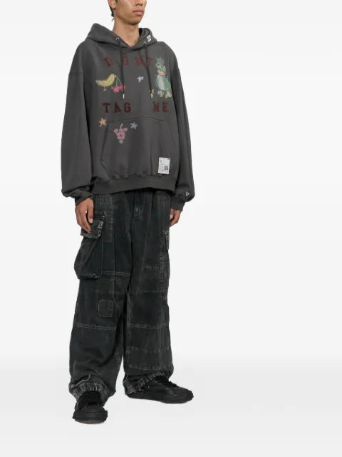 Maison MIHARA YASUHIRO Kids Doodle printed hoodie