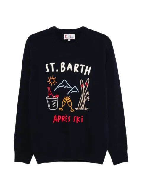 MC2 Saint Barth Heron embroidered sweater