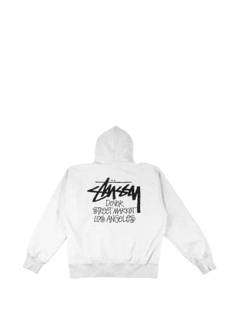 Stüssy logo-print drawstring hoodie