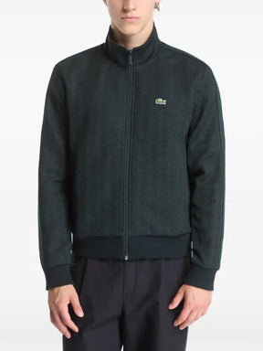 Lacoste Paris monogram-jacquard track jacket