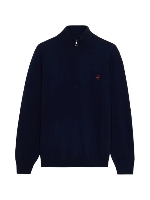Brooks Brothers half-zip mock-neck sweater