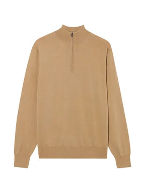 Brooks Brothers half-zip mock-neck sweater