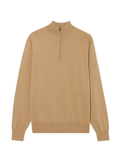 Brooks Brothers half-zip mock-neck sweater