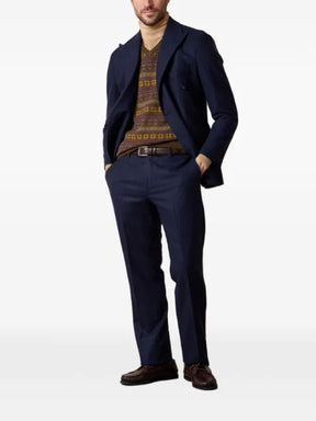Brooks Brothers ribbed-trim turtleneck sweater