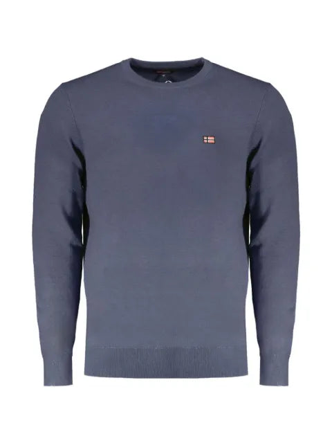 Norwegian Rain logo-patch crew-neck sweater