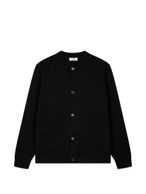 TOMBOY ribbed-knit round-neck cardigan