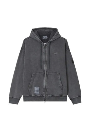 izzue faded zip-up hoodie