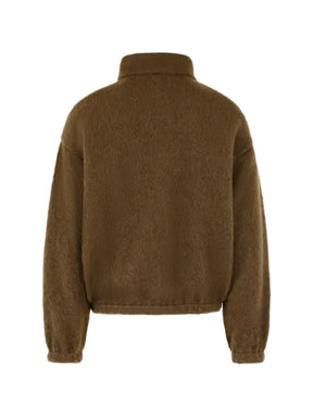 Jil Sander quarter-zip wool-blend sweater