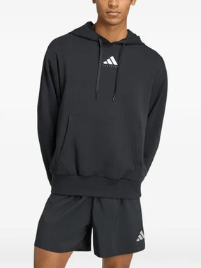 adidas graphic-print drawstring hoodie