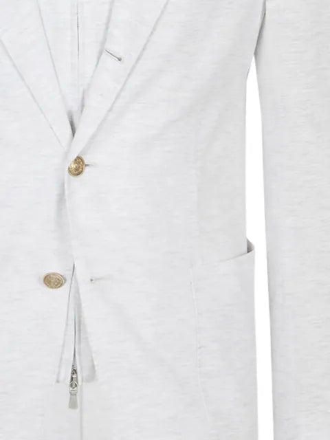 Eleventy hooded single-breasted jacket